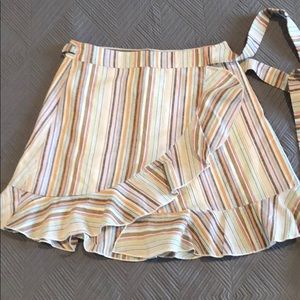 Karina Grimaldi striped wrap skirt, Size S